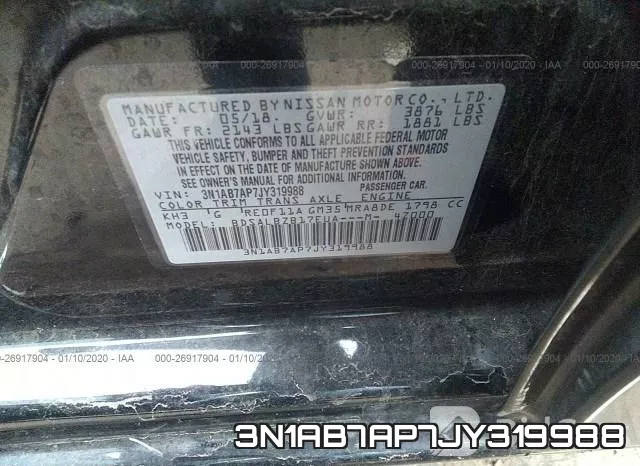 3N1AB7AP7JY319988 фото 10