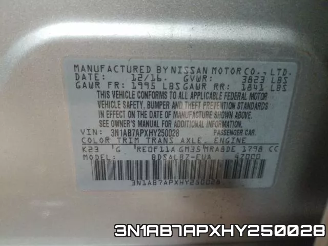 3N1AB7APXHY250028 фото 2