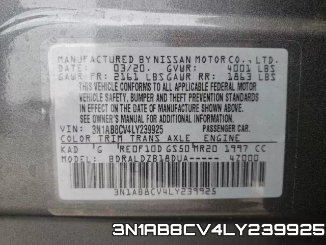 3N1AB8CV4LY239925 фото 2