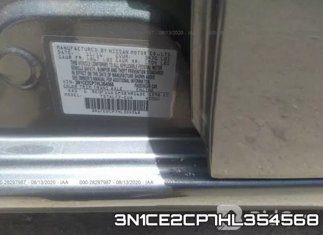 3N1CE2CP7HL354568 фото 10