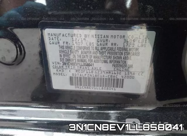 3N1CN8EV1LL858041 фото 10