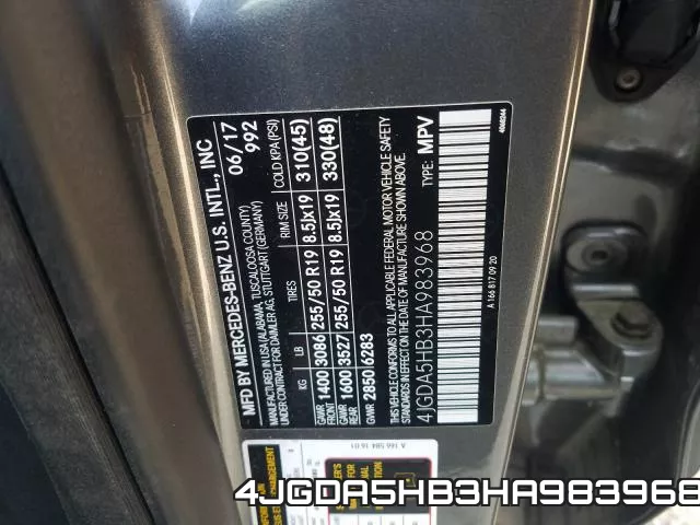 4JGDA5HB3HA983968 фото 2