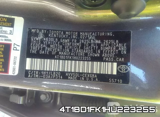 4T1BD1FK1HU223255 фото 10