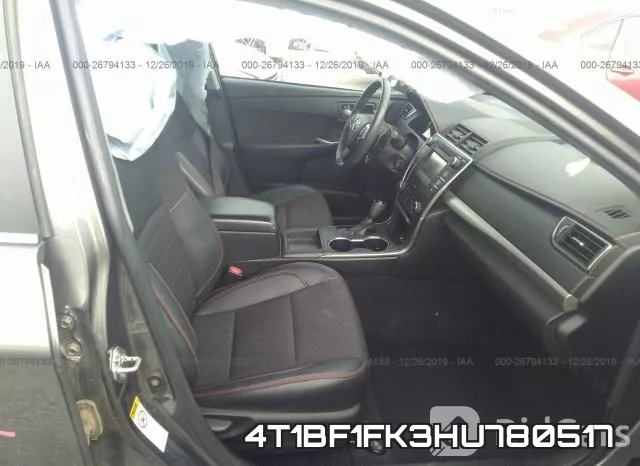 4T1BF1FK3HU780517 фото 6