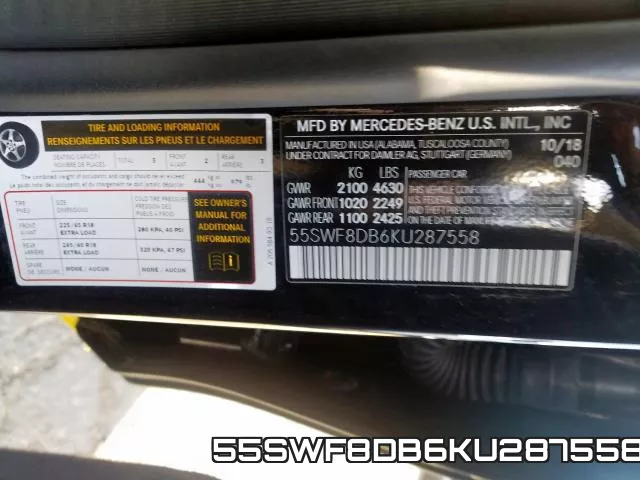 55SWF8DB6KU287558 фото 2