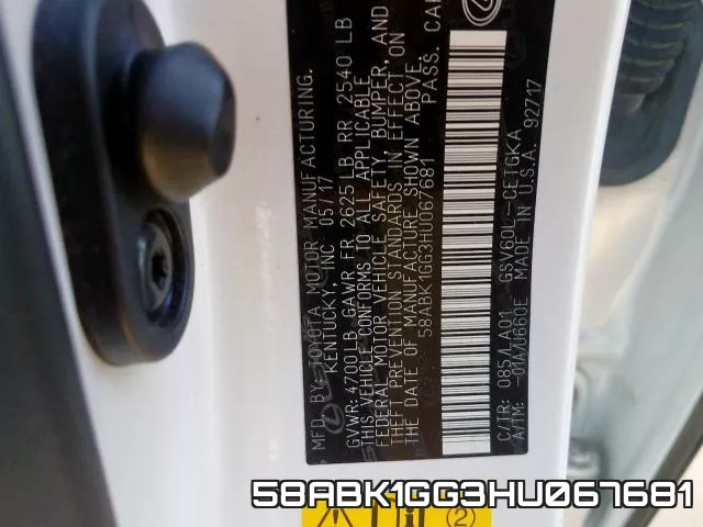 58ABK1GG3HU067681 фото 2