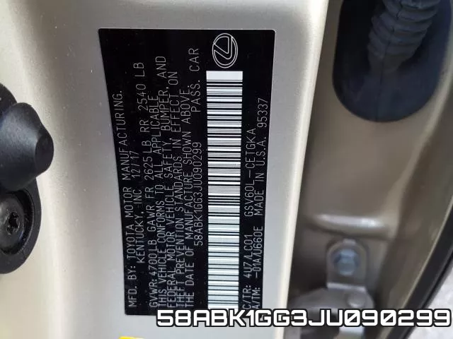 58ABK1GG3JU090299 фото 2