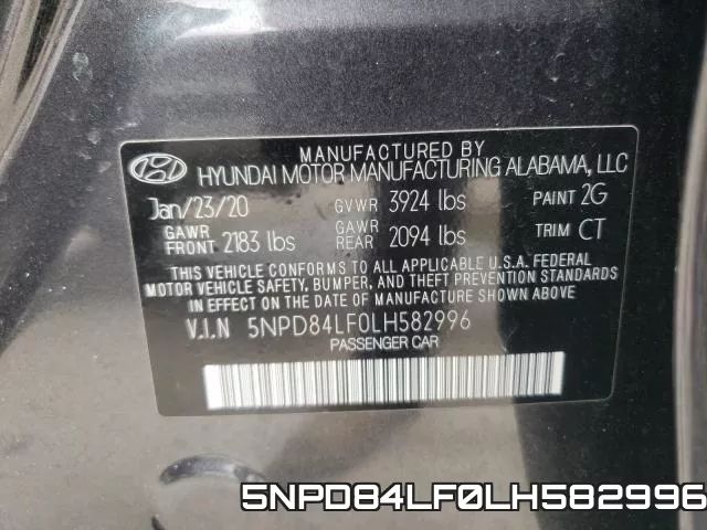 5NPD84LF0LH582996 фото 2