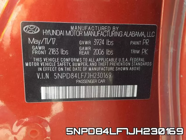 5NPD84LF7JH230169 фото 2
