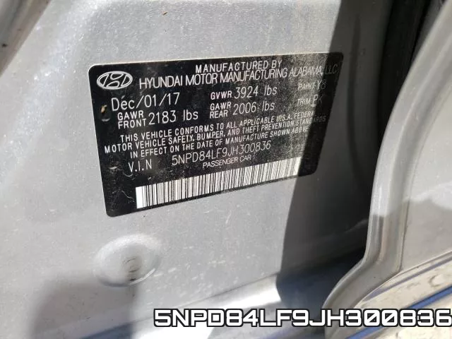 5NPD84LF9JH300836 фото 2