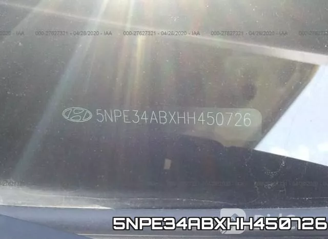 5NPE34ABXHH450726 фото 10
