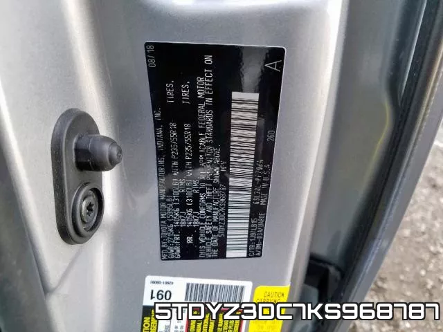 5TDYZ3DC7KS968787 фото 2