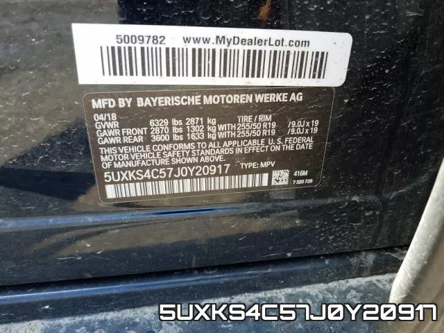 5UXKS4C57J0Y20917 фото 2