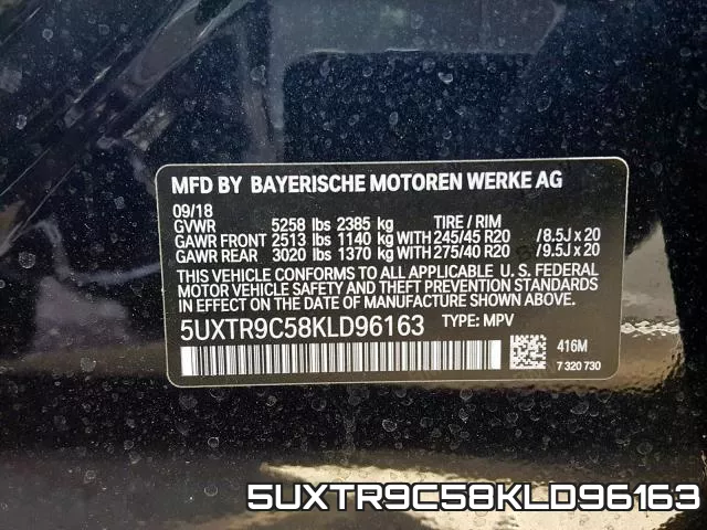 5UXTR9C58KLD96163 фото 2