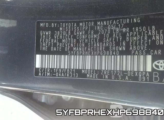 5YFBPRHEXHP698840 фото 10