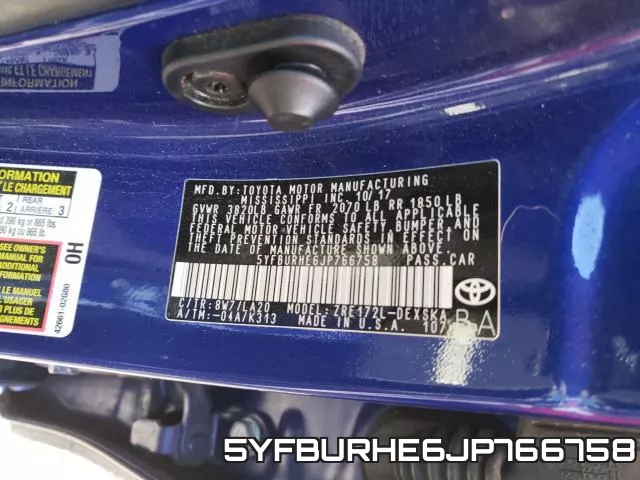 5YFBURHE6JP766758 фото 2