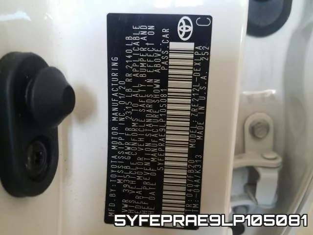 5YFEPRAE9LP105081 фото 2