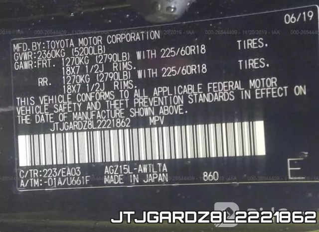 JTJGARDZ8L2221862 фото 10