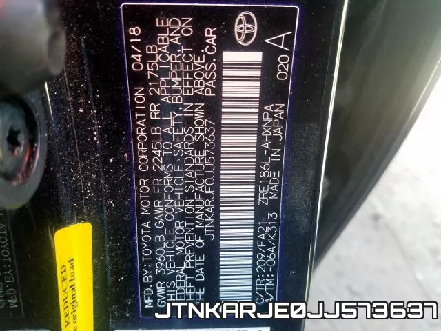 JTNKARJE0JJ573637 фото 2