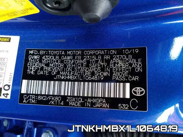 JTNKHMBX1L1064819 фото 2