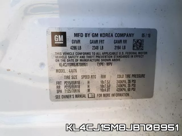 KL4CJ1SM8JB708951 фото 2