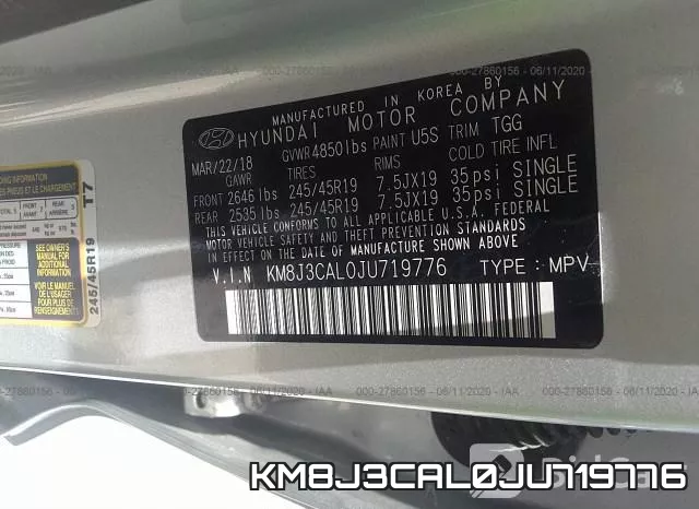 KM8J3CAL0JU719776 фото 10