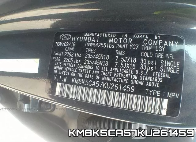 KM8K5CA57KU261459 фото 10