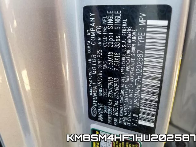 KM8SM4HF7HU202587 фото 2