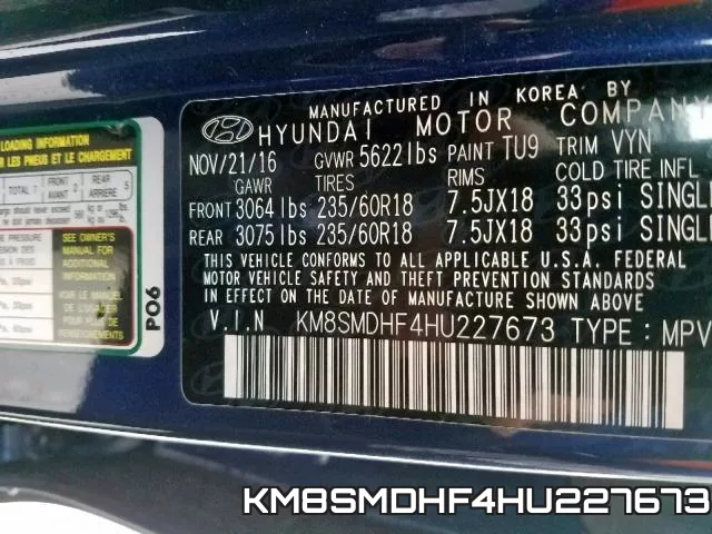 KM8SMDHF4HU227673 фото 2