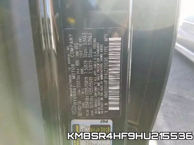 KM8SR4HF9HU215536 фото 2