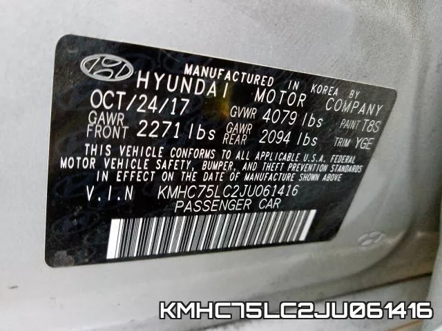 KMHC75LC2JU061416 фото 2
