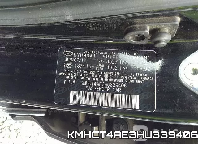 KMHCT4AE3HU339406 фото 10