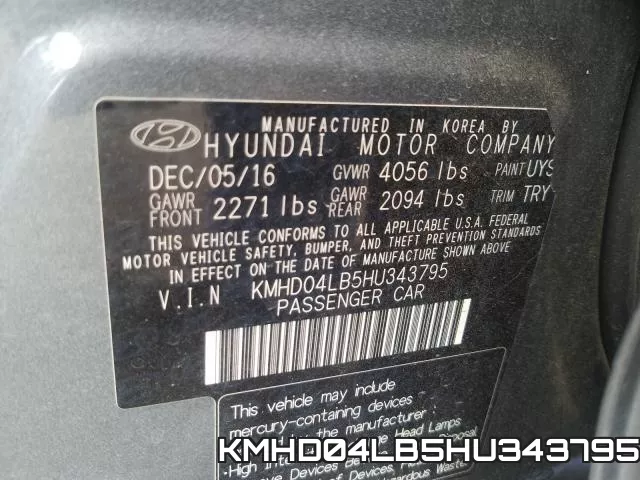 KMHD04LB5HU343795 фото 2