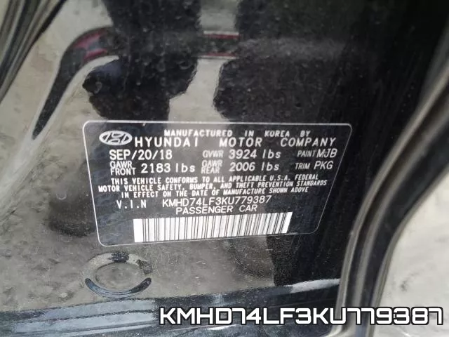 KMHD74LF3KU779387 фото 2