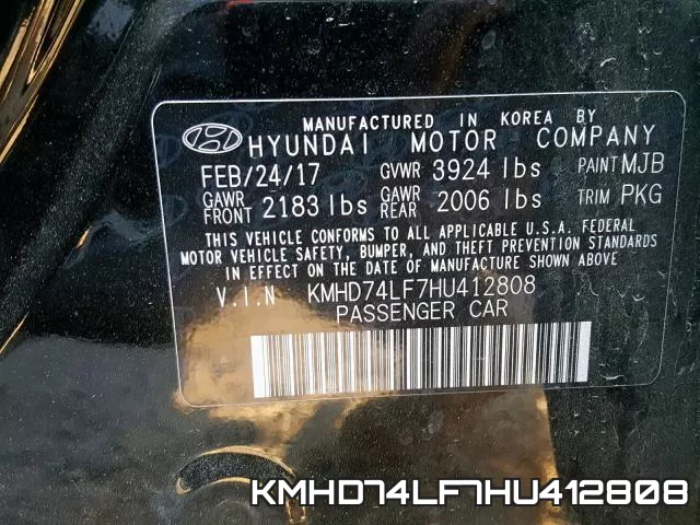 KMHD74LF7HU412808 фото 2