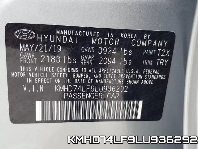 KMHD74LF9LU936292 фото 2