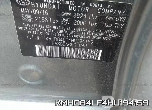 KMHD84LF4HU194159 фото 10