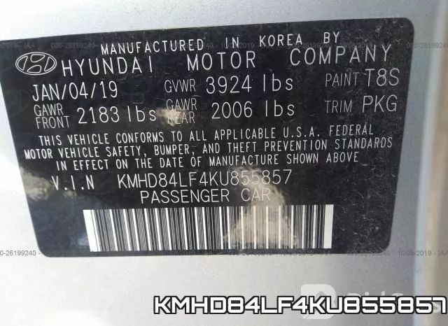 KMHD84LF4KU855857 фото 10