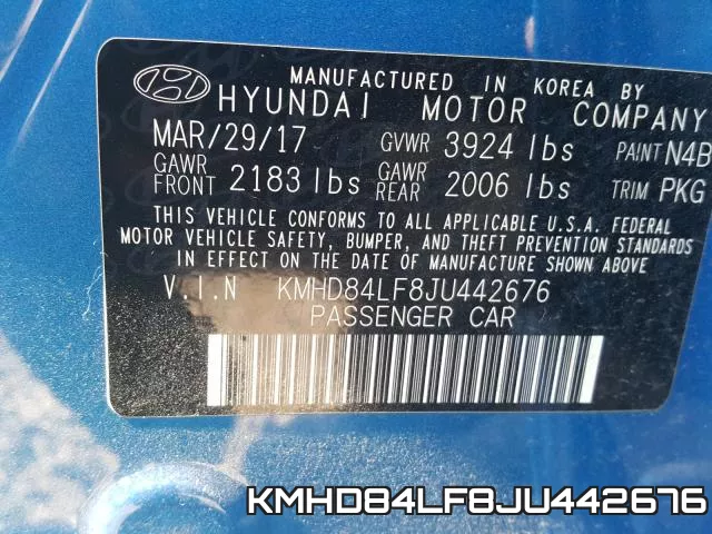 KMHD84LF8JU442676 фото 2