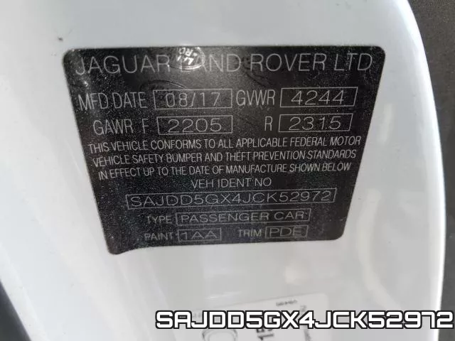 SAJDD5GX4JCK52972 фото 2