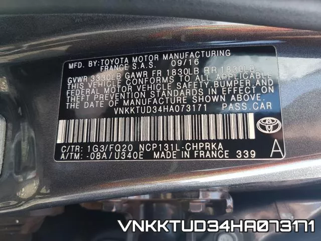 VNKKTUD34HA073171 фото 2