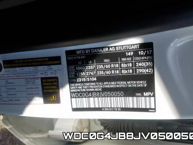 WDC0G4JB8JV050050 фото 2