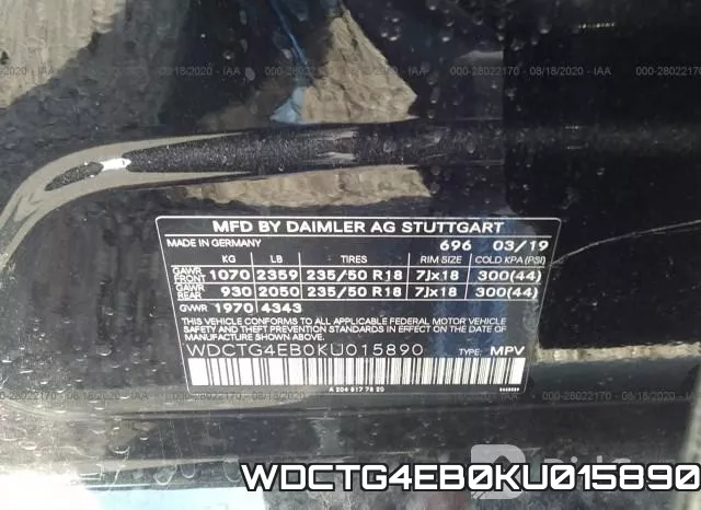 WDCTG4EB0KU015890 фото 10