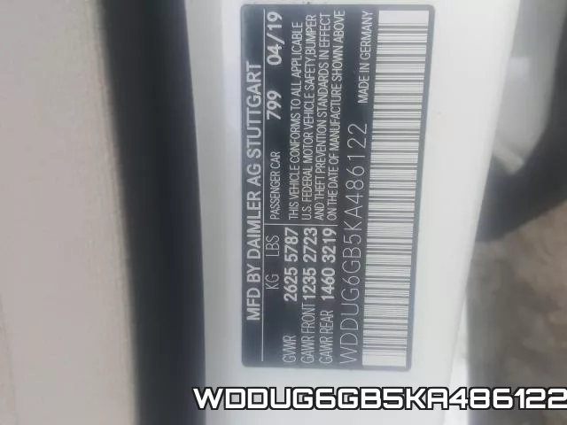 WDDUG6GB5KA486122 фото 2
