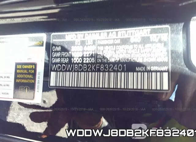 WDDWJ8DB2KF832401 фото 10
