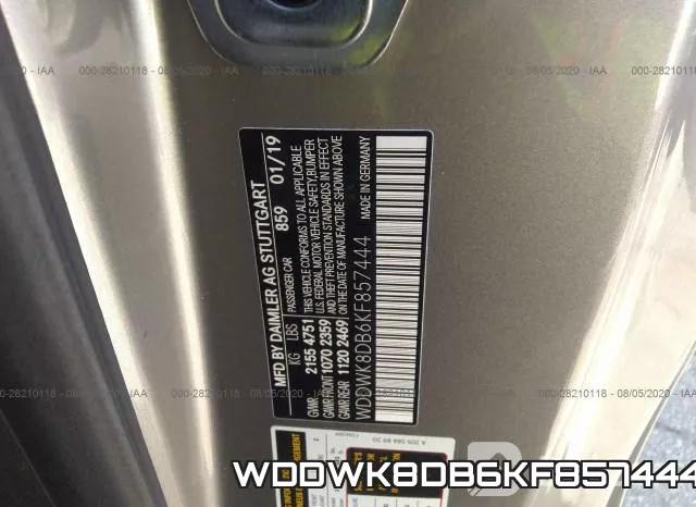 WDDWK8DB6KF857444 фото 10