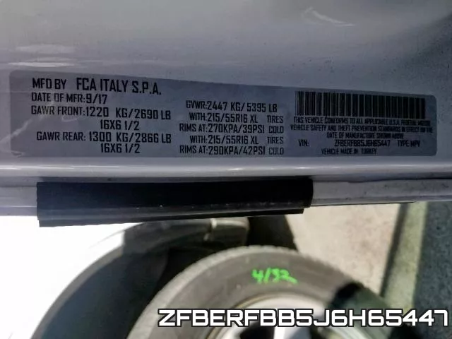 ZFBERFBB5J6H65447 фото 2