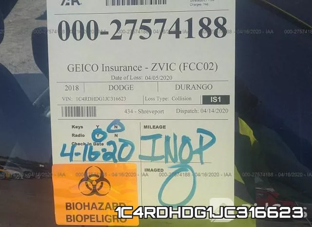 1C4RDHDG1JC316623 фото 8