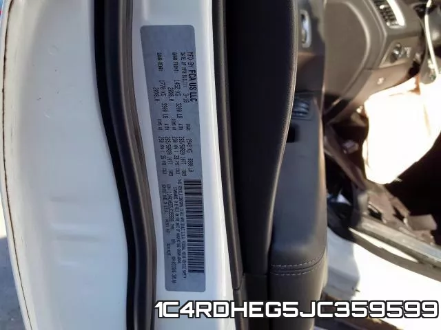 1C4RDHEG5JC359599 фото 2