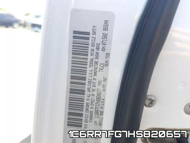 1C6RR7FG7HS820657 фото 2